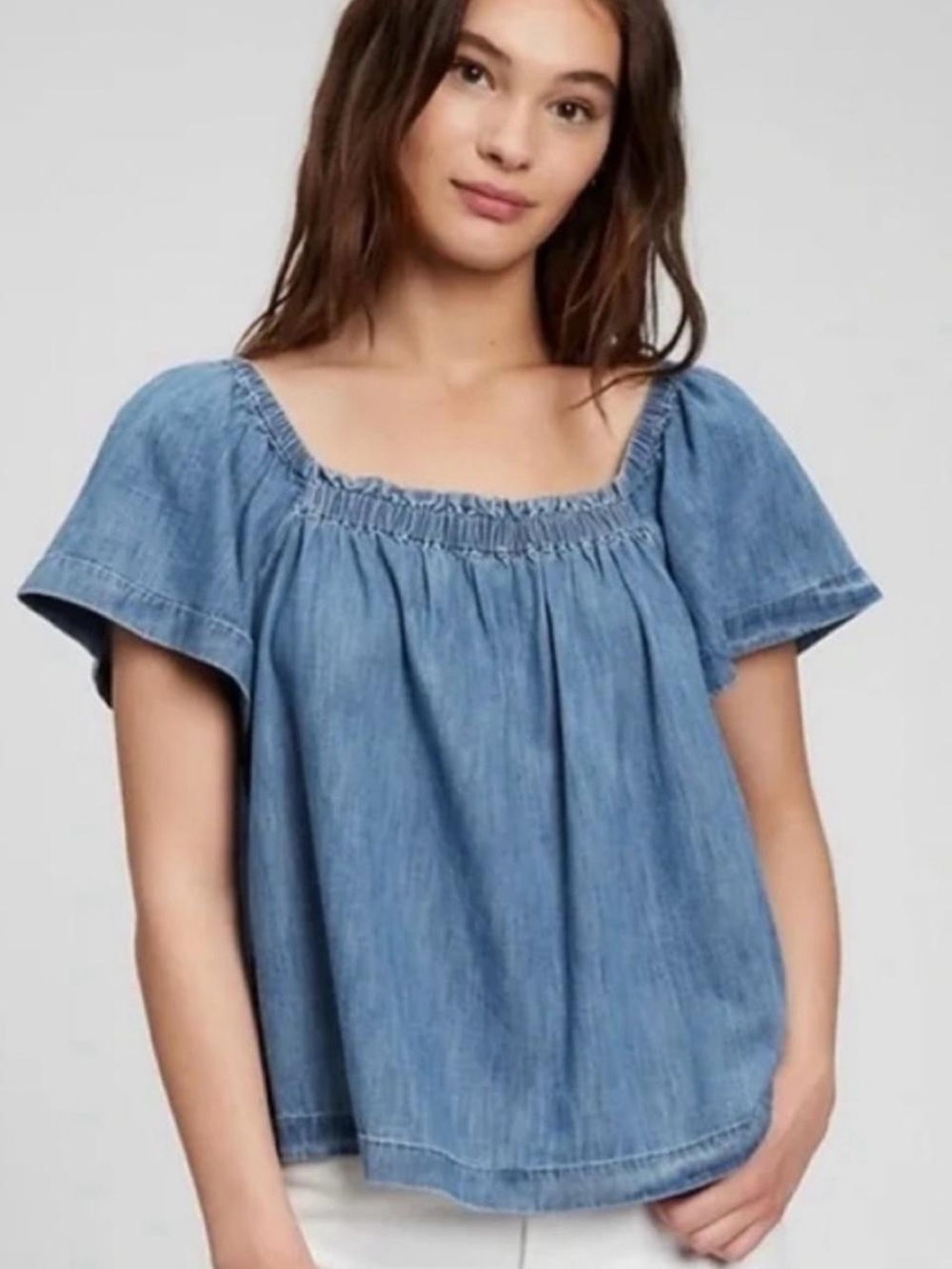 Gap Women's Denim Cotton Blouse - M